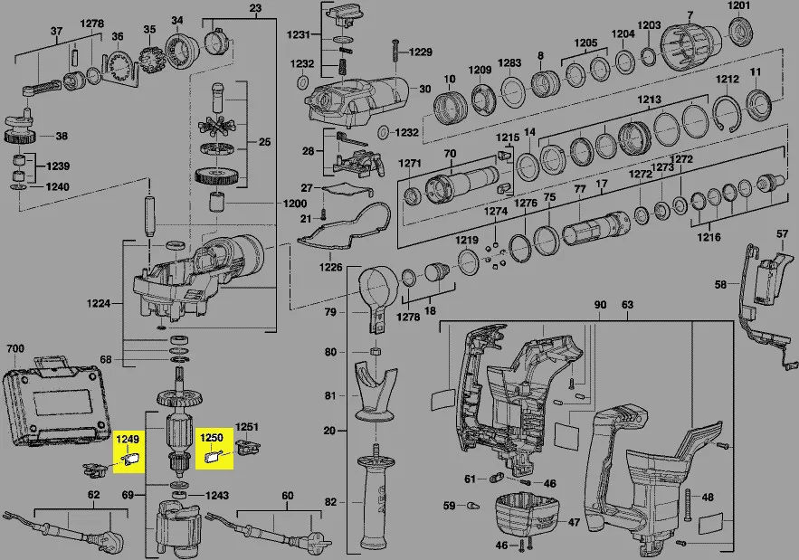 balais charbon réf. 4931435177 + 4931435179 AEG